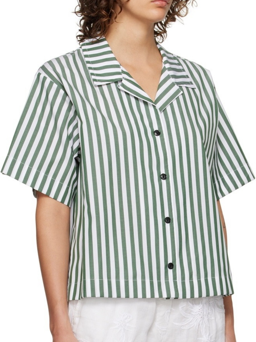 Rag & Bone Green and White Reed Shirt